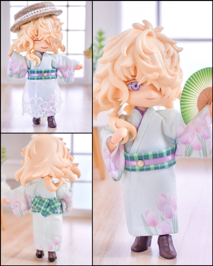 チューリップの着物セット