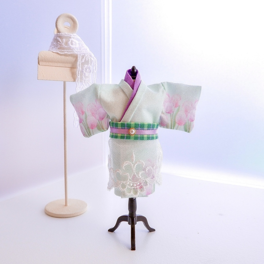 チューリップの着物セット