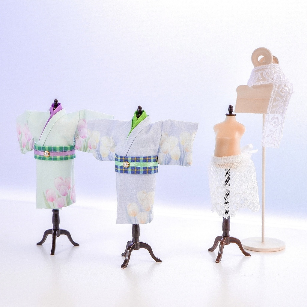 チューリップの着物セット