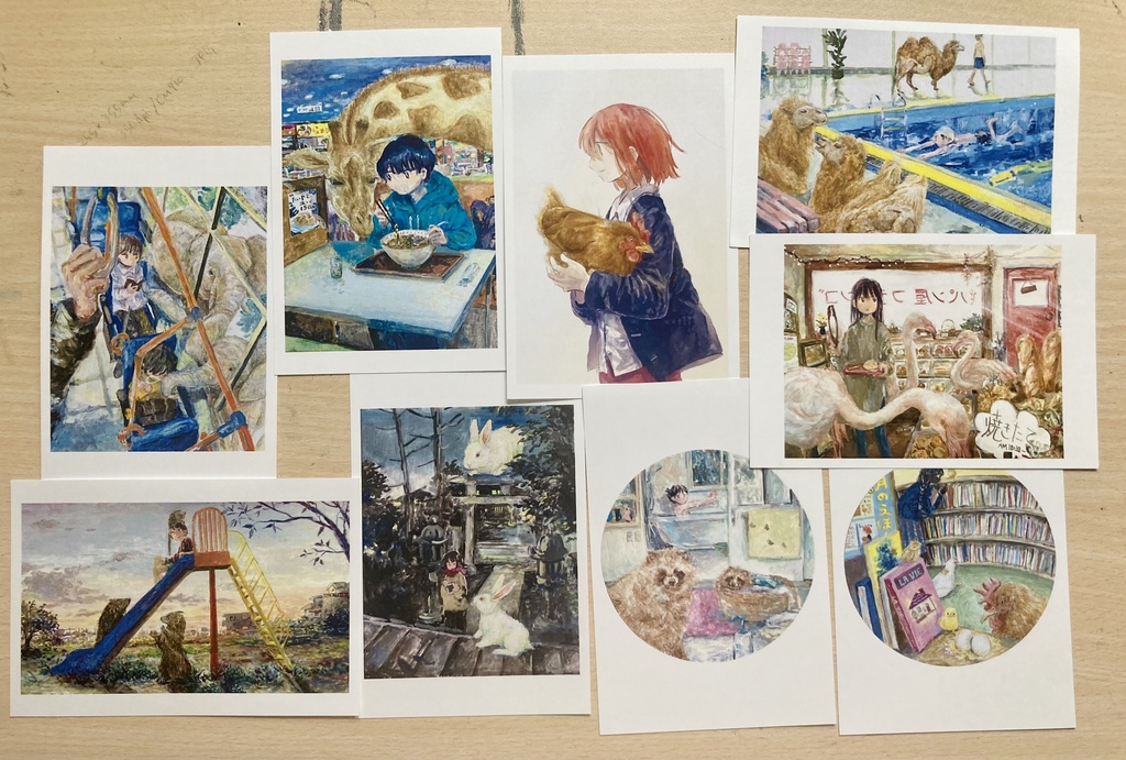 二人展「besto」ポストカード