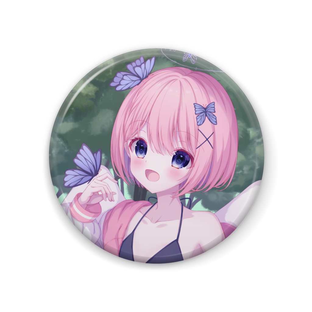 天徳優愛水着缶バッジ