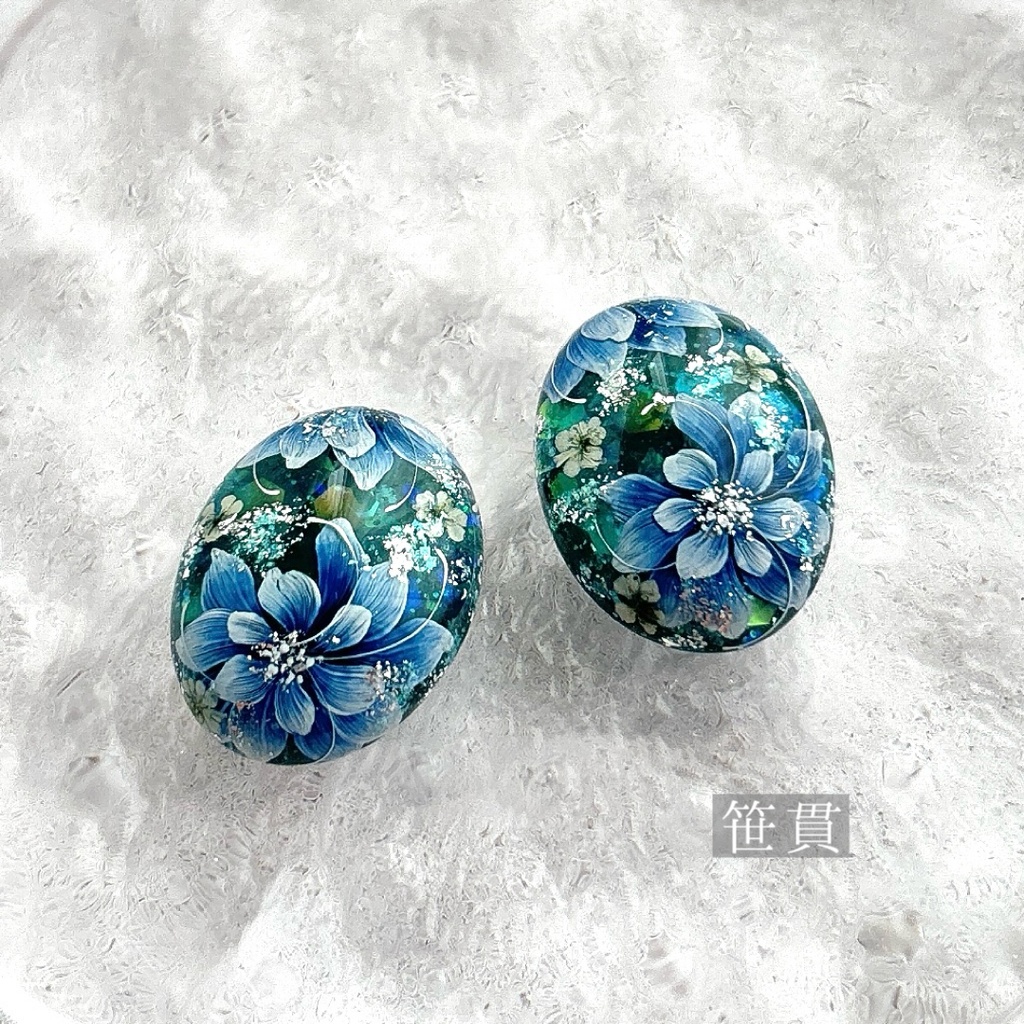 花加護の片耳飾り(イヤリング)