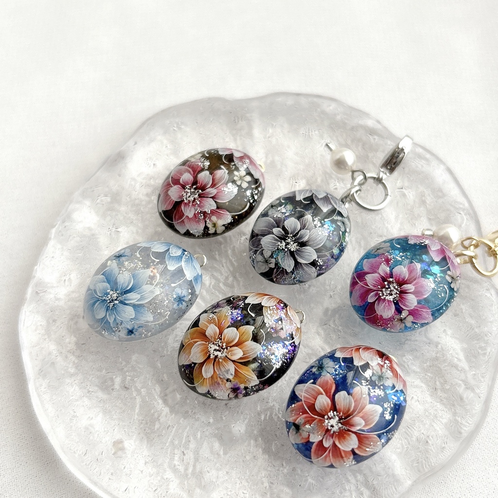 花加護の片耳飾り(イヤリング)