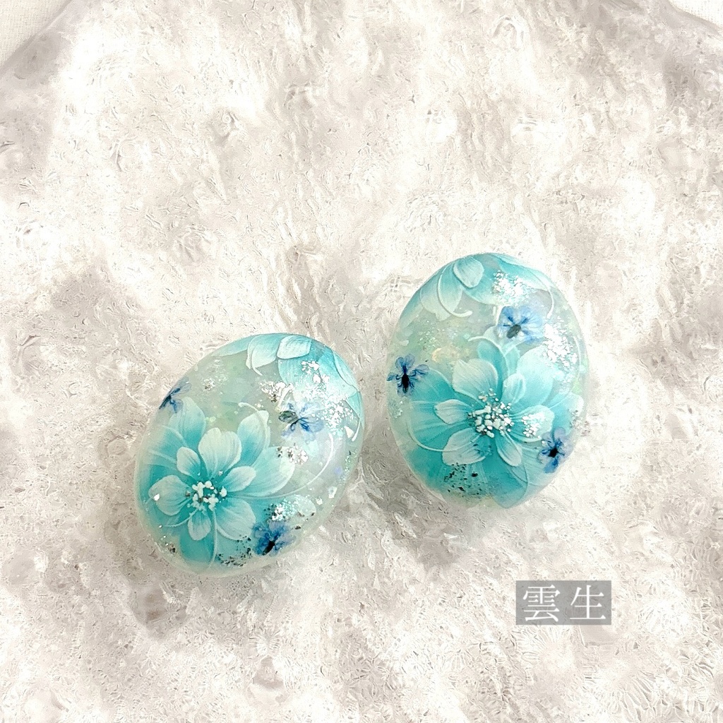 花加護の片耳飾り(ピアス)