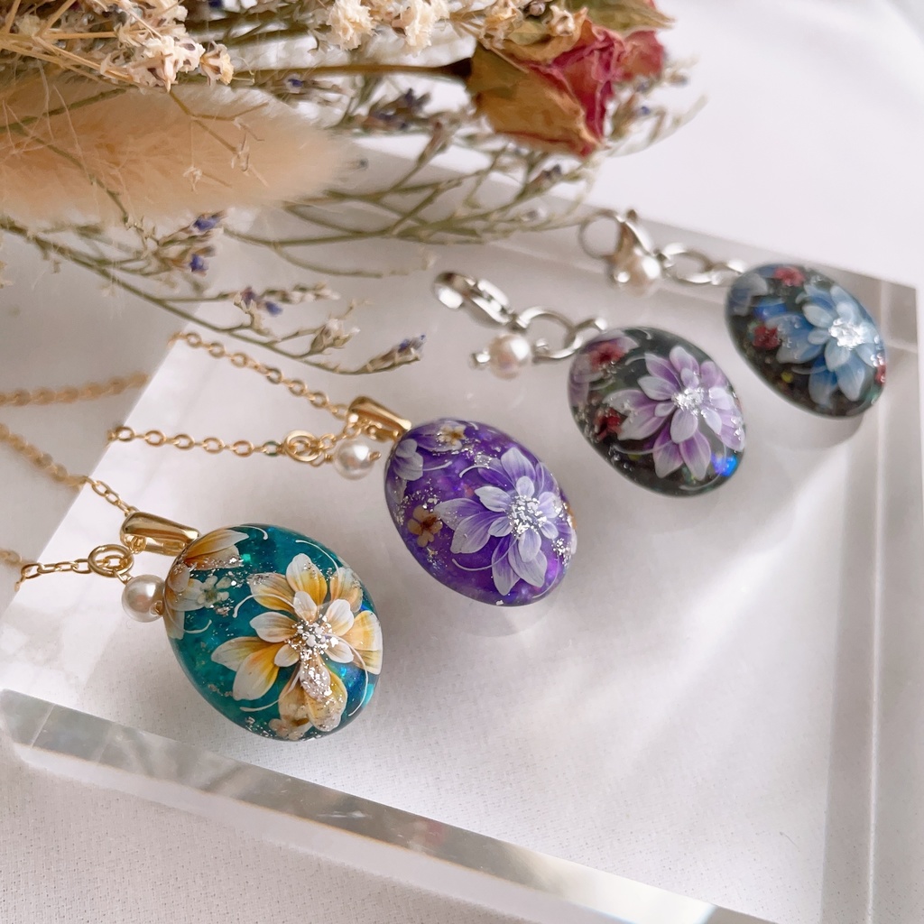 花加護の片耳飾り(ピアス)