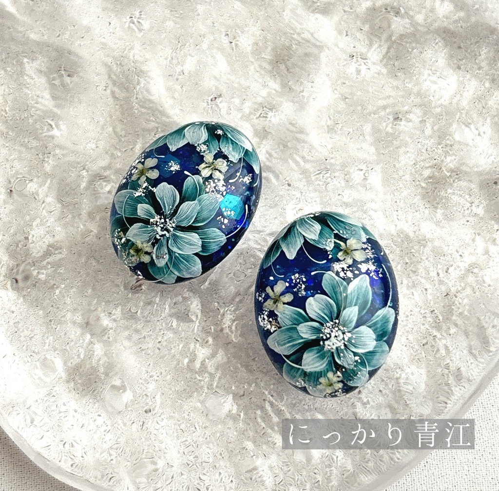 花加護の片耳飾り(ピアス)