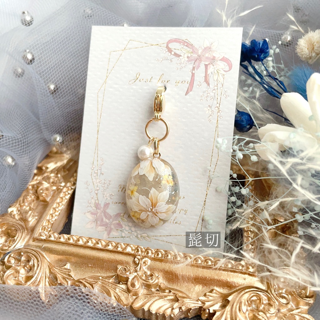 花加護の片耳飾り(ピアス)