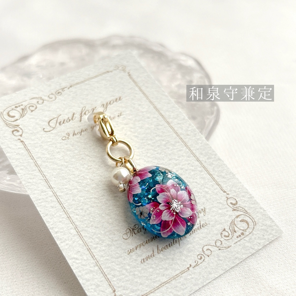 花加護の片耳飾り(ピアス)