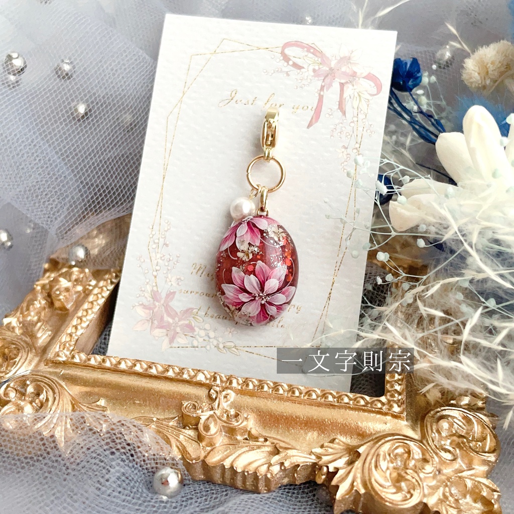 花加護の片耳飾り(ピアス)