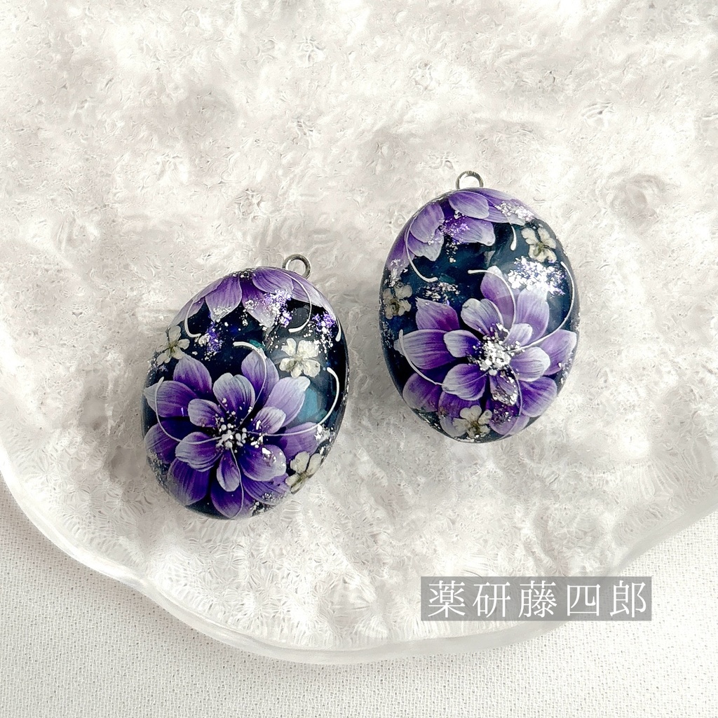 花加護の片耳飾り(ピアス)