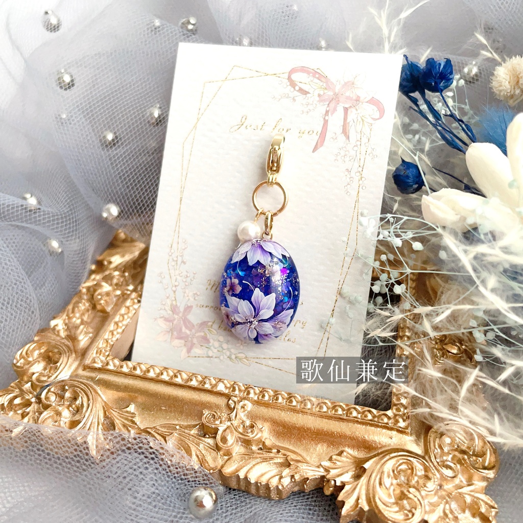 花加護の片耳飾り(ピアス)