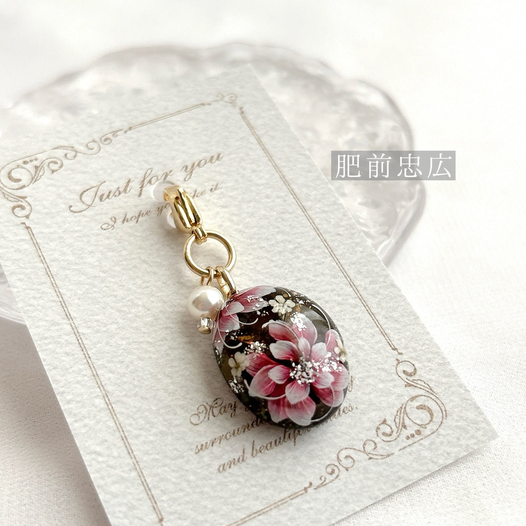 花加護の片耳飾り(ピアス)