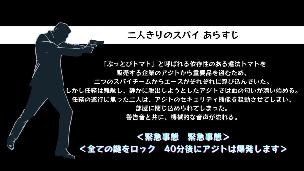 【GMレス二人用】二人きりのスパイ【マーダーミステリー】