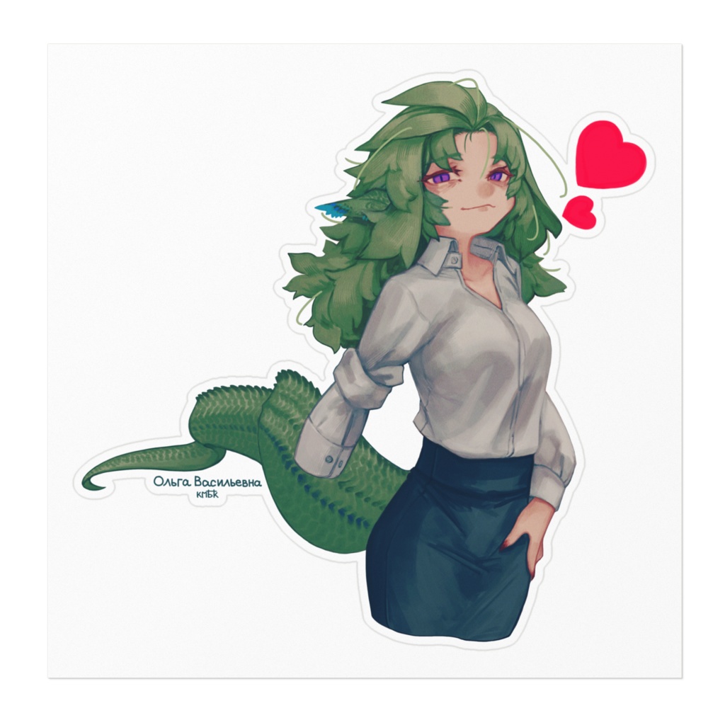 オリガさんステッカー