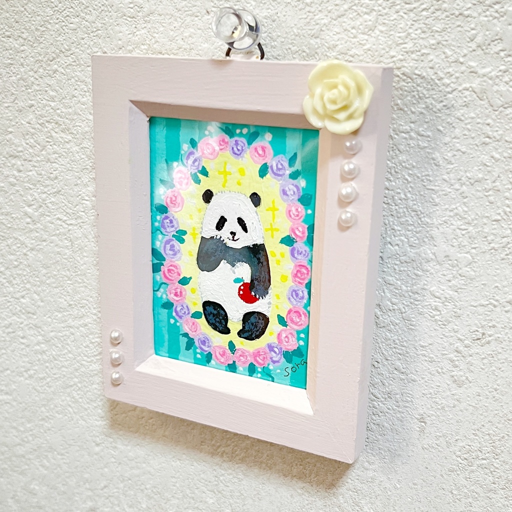 りのん様専用【ミニ原画】マカロンカラーに包まれて