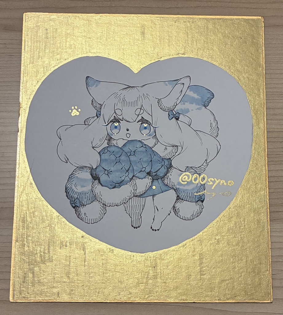 ゴールドハートシオン 色紙