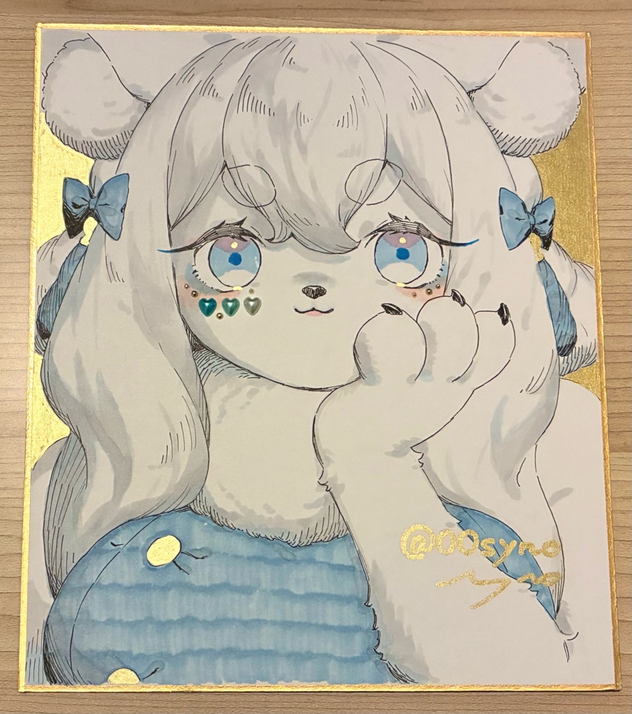 シオン ハートのきらきらアイメイク 色紙