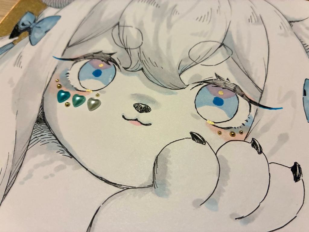 シオン ハートのきらきらアイメイク 色紙