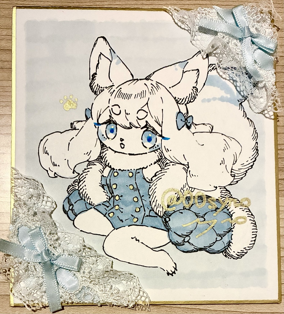 ミニシオン リボンレース 色紙