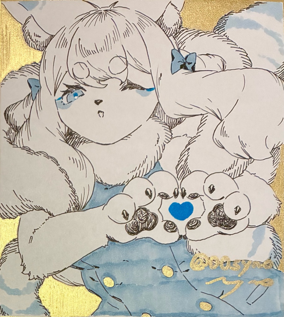 シオン 色紙