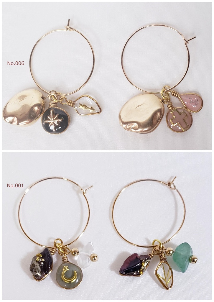 E003 *Mini Charm Set ミニチャームセット(ピアス)