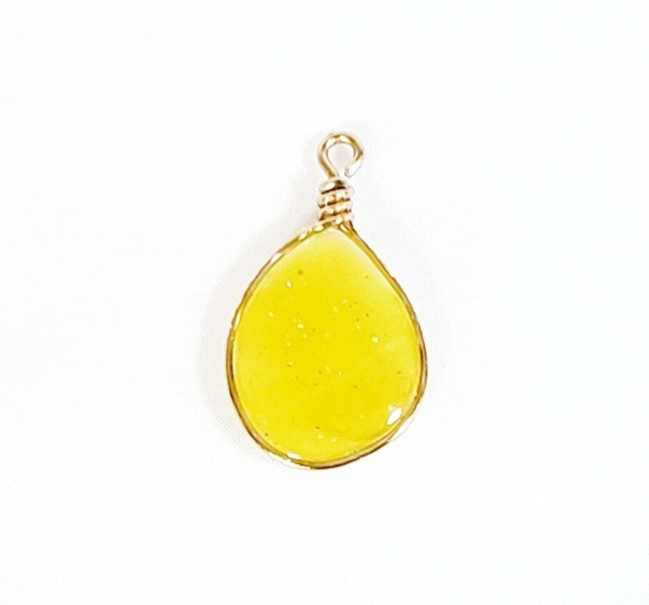 *Raindrop・イエロー/ シンボルチャーム(D003 )