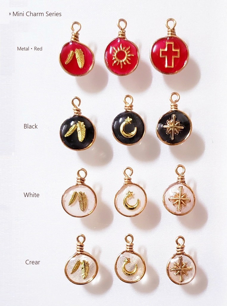 *MiniCharm ミニチャーム/ Metal メタル・Red レッド(M001)