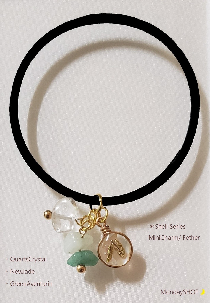 B001*天然石 × MiniCharm ミニチャーム ブレスレット