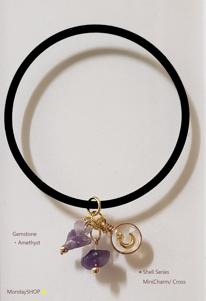 B001*天然石 × MiniCharm ミニチャーム ブレスレット