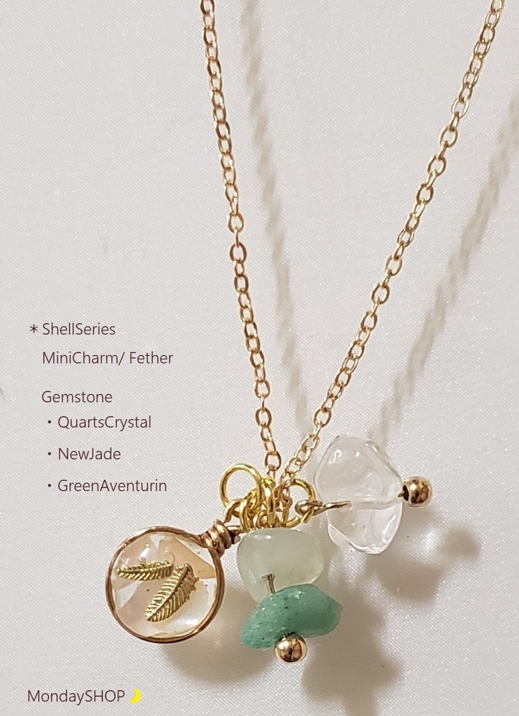 B001*天然石 × MiniCharm ミニチャーム ブレスレット