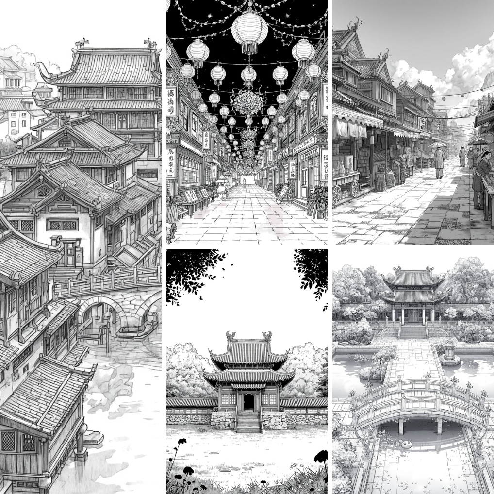中華後宮ファンタジー 背景素材35点セット|商用・加工OK