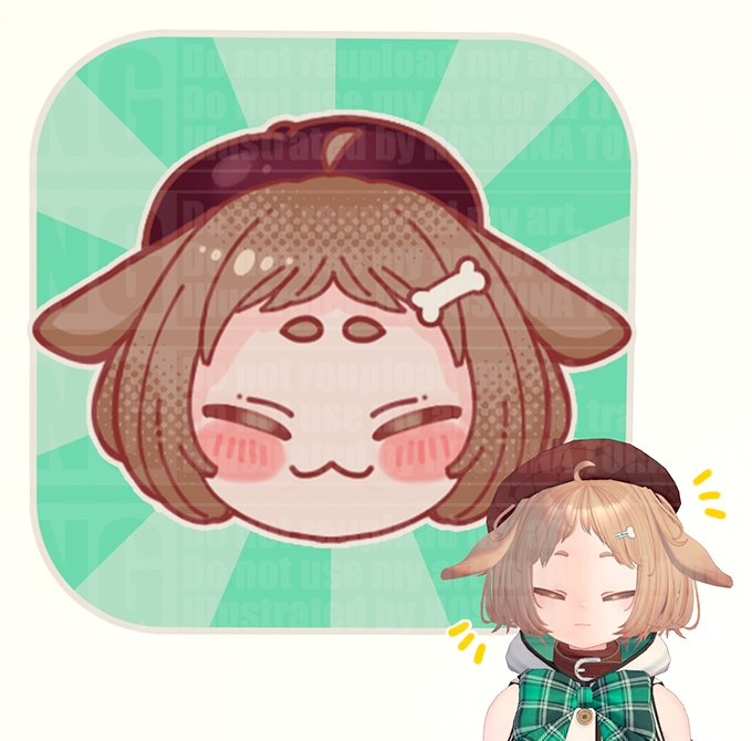 【VRChat+想定】Warabiちゃんステッカーセット