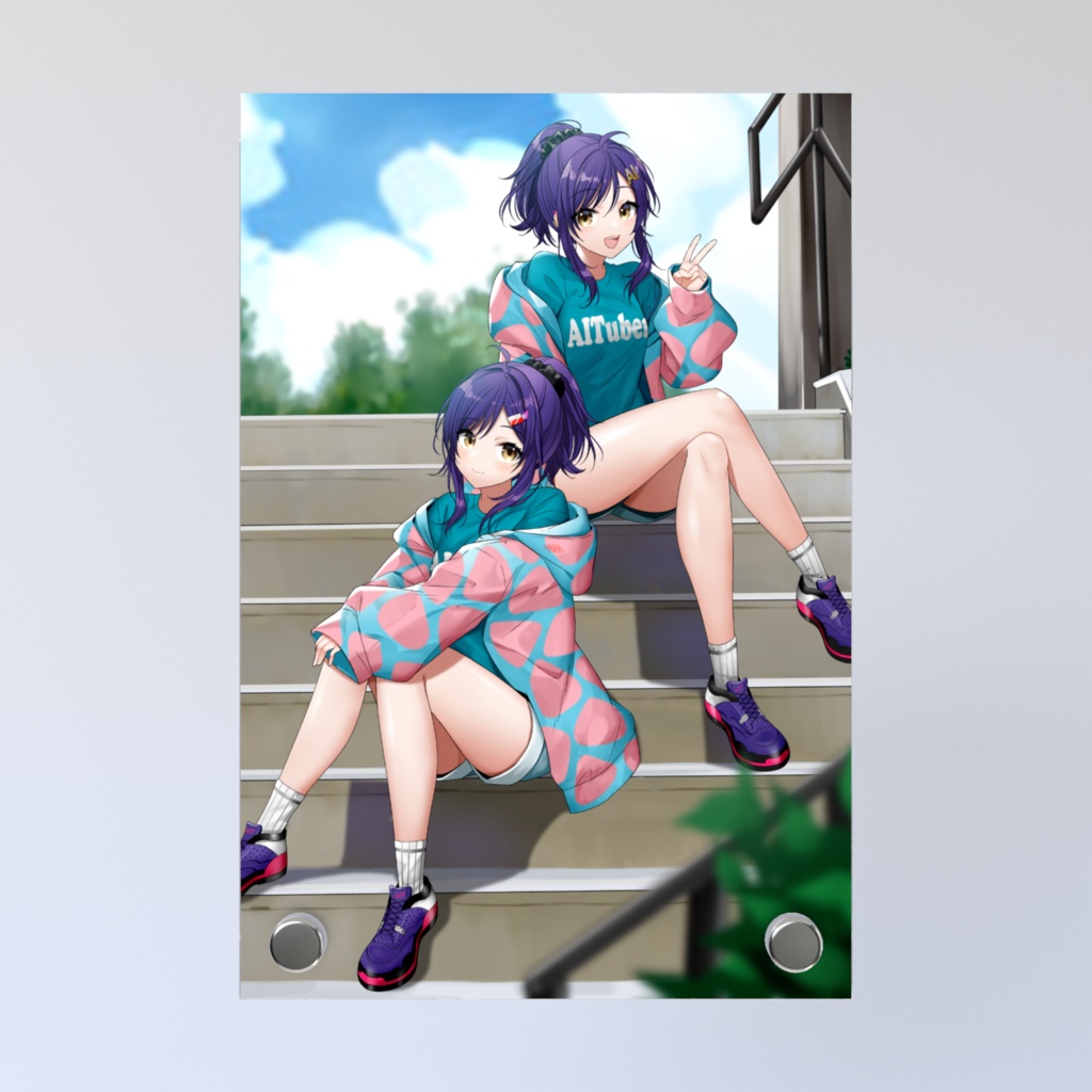 ニケちゃん主従アクリルパネル