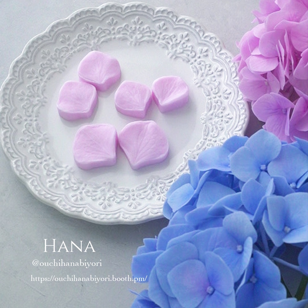 あじさいのベイナー Hydrangea Veiner 3個セット シリコンモールド、押し型、粘土用花脈