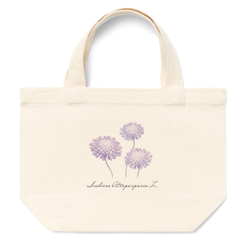 お花トートバッグS スカビオサ