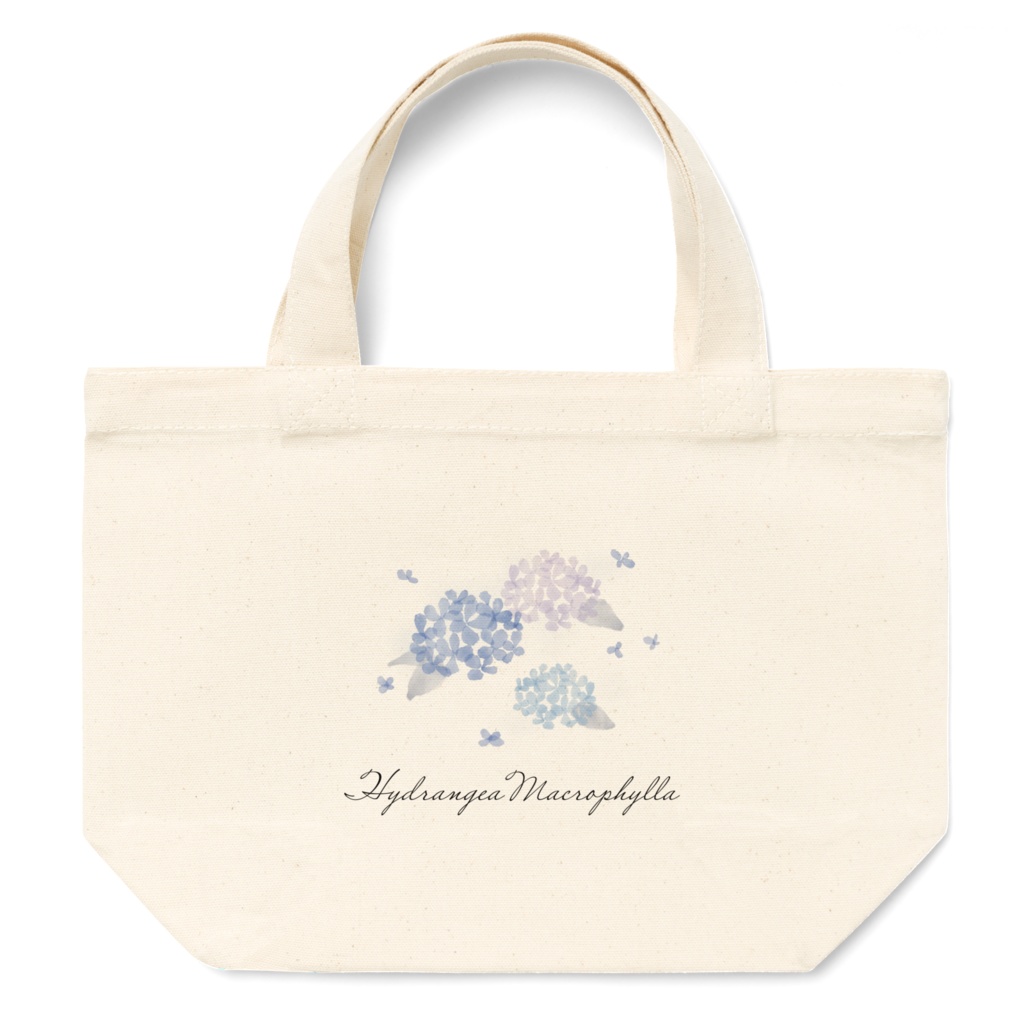 お花トートバッグS 紫陽花
