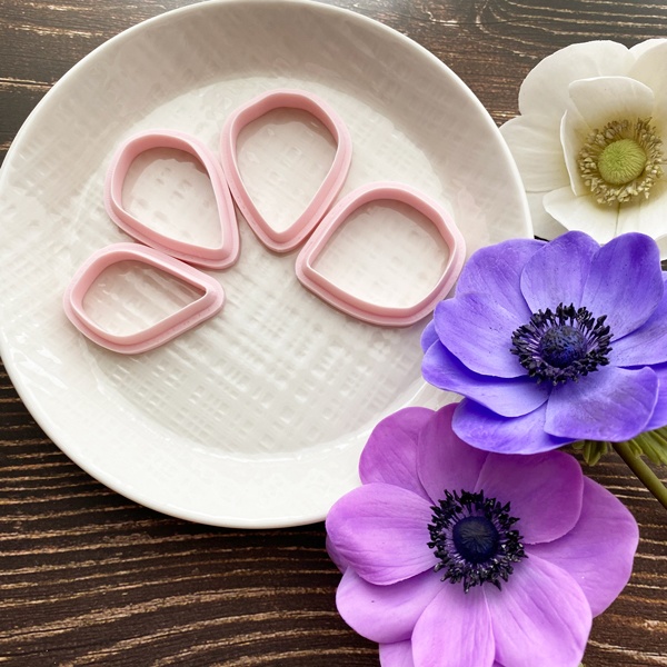 アネモネの花びらカッター　Anemone Petal Cutter ４サイズセット