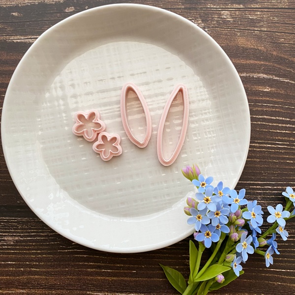 わすれな草のクレイカッター Forget me not clay cutter
