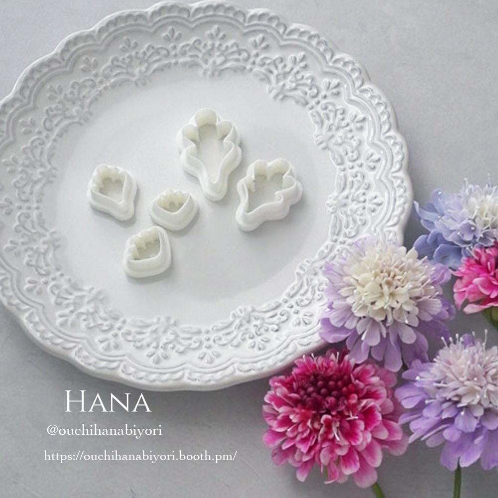 Scabiosa Pincushion Flower Cutter スカビオサのクレイカッター