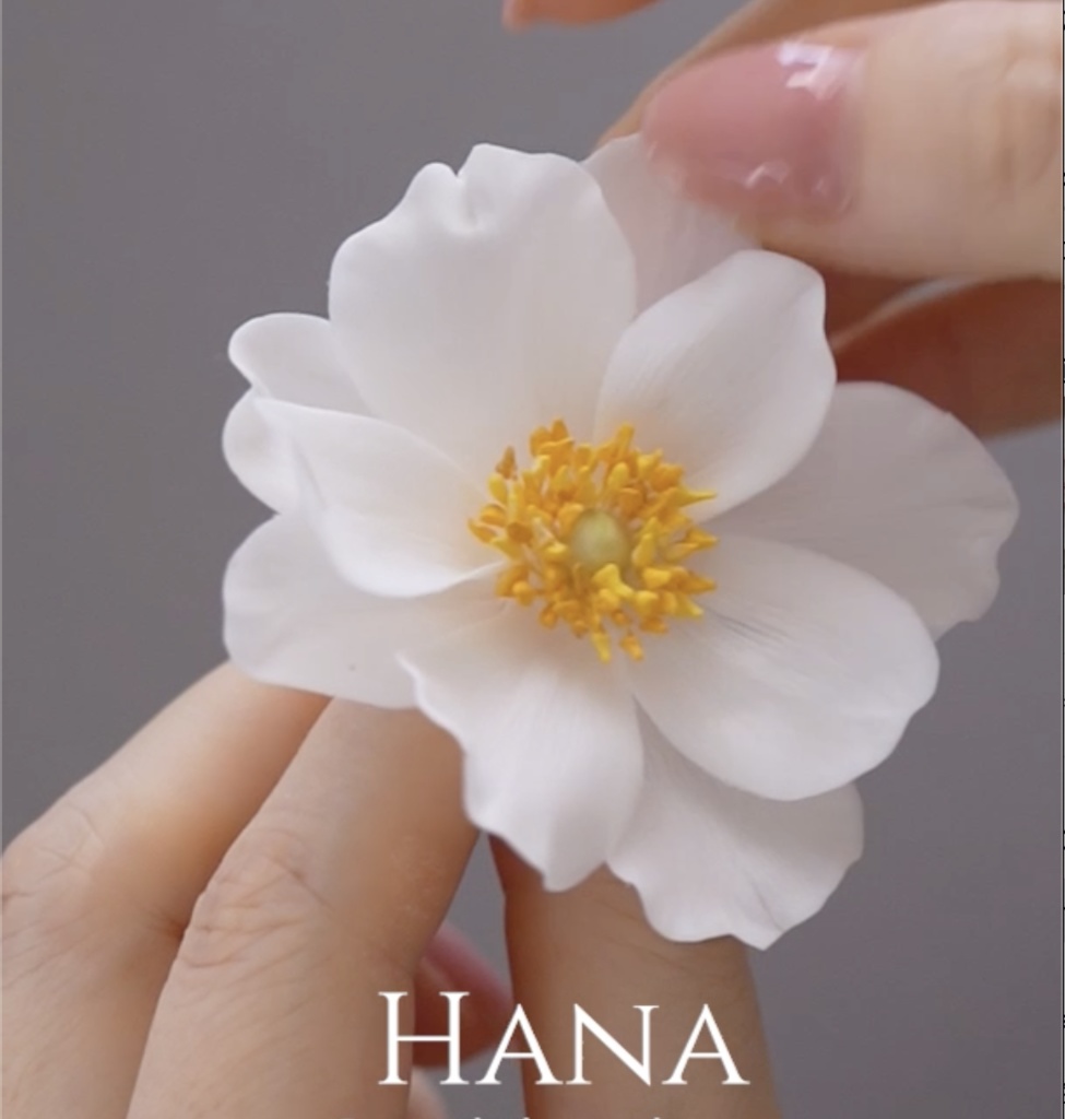 Japanese Anemone Petal Veiner 秋明菊シリコンモールド押し型 ベイナー