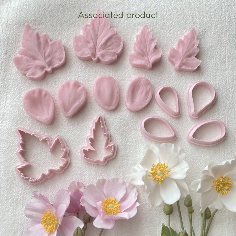 Japanese Anemone Petal Veiner 秋明菊シリコンモールド押し型 ベイナー