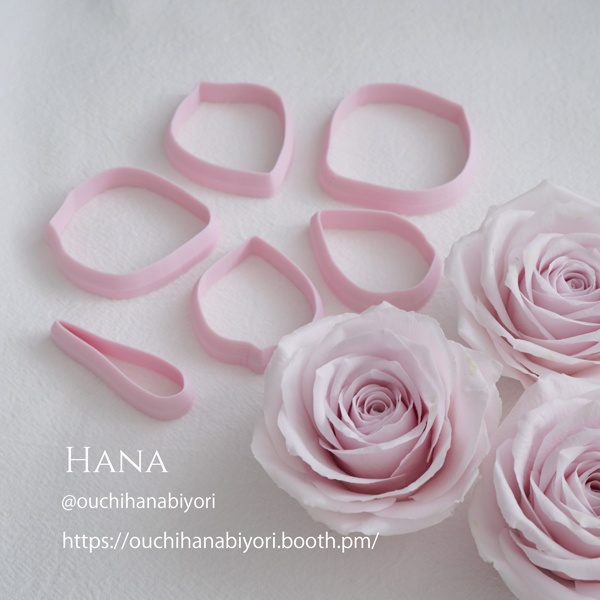 Rose Clay Cutter ローズカッター6種セット