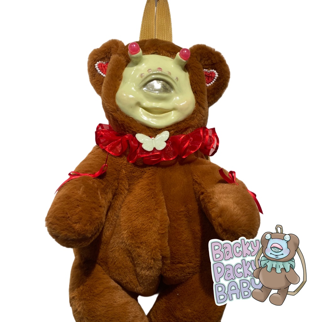 Backy Packy Baby ライトブラウン×イエロー