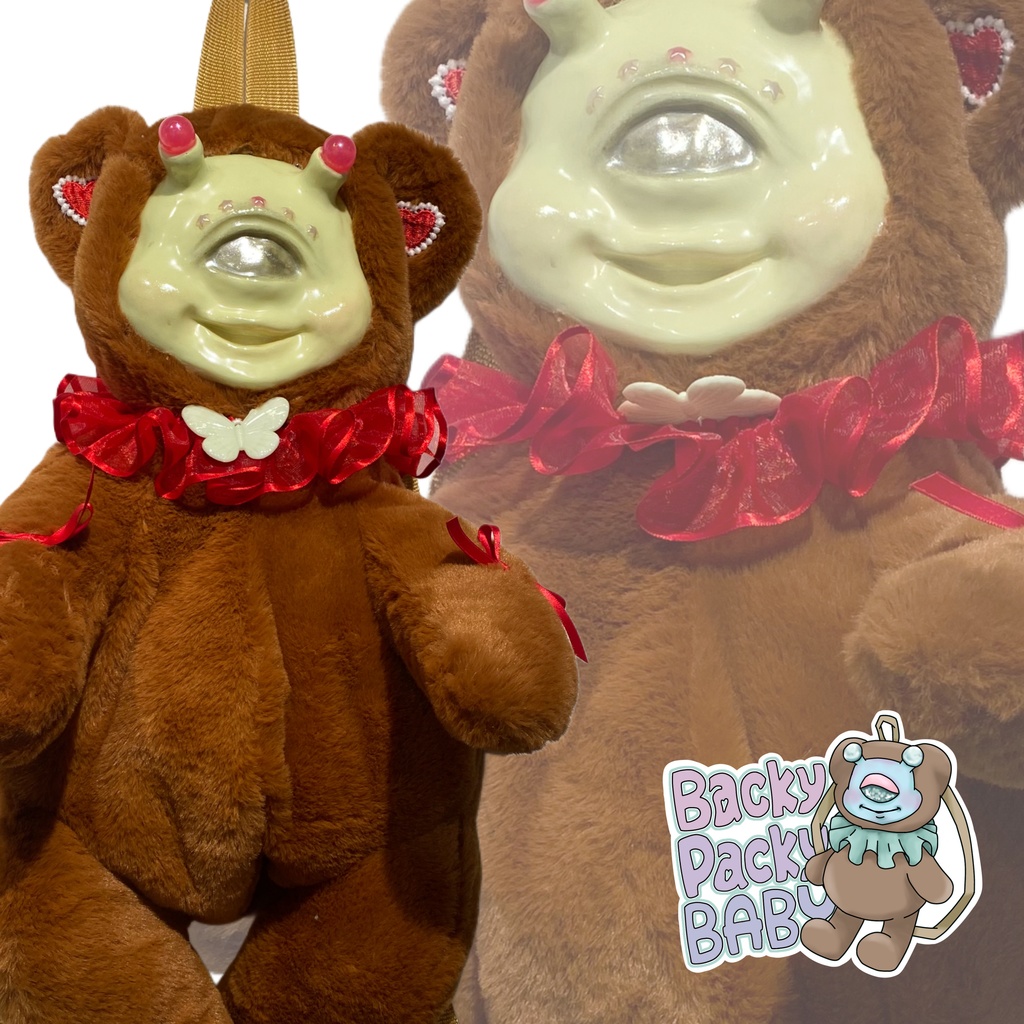Backy Packy Baby ライトブラウン×イエロー