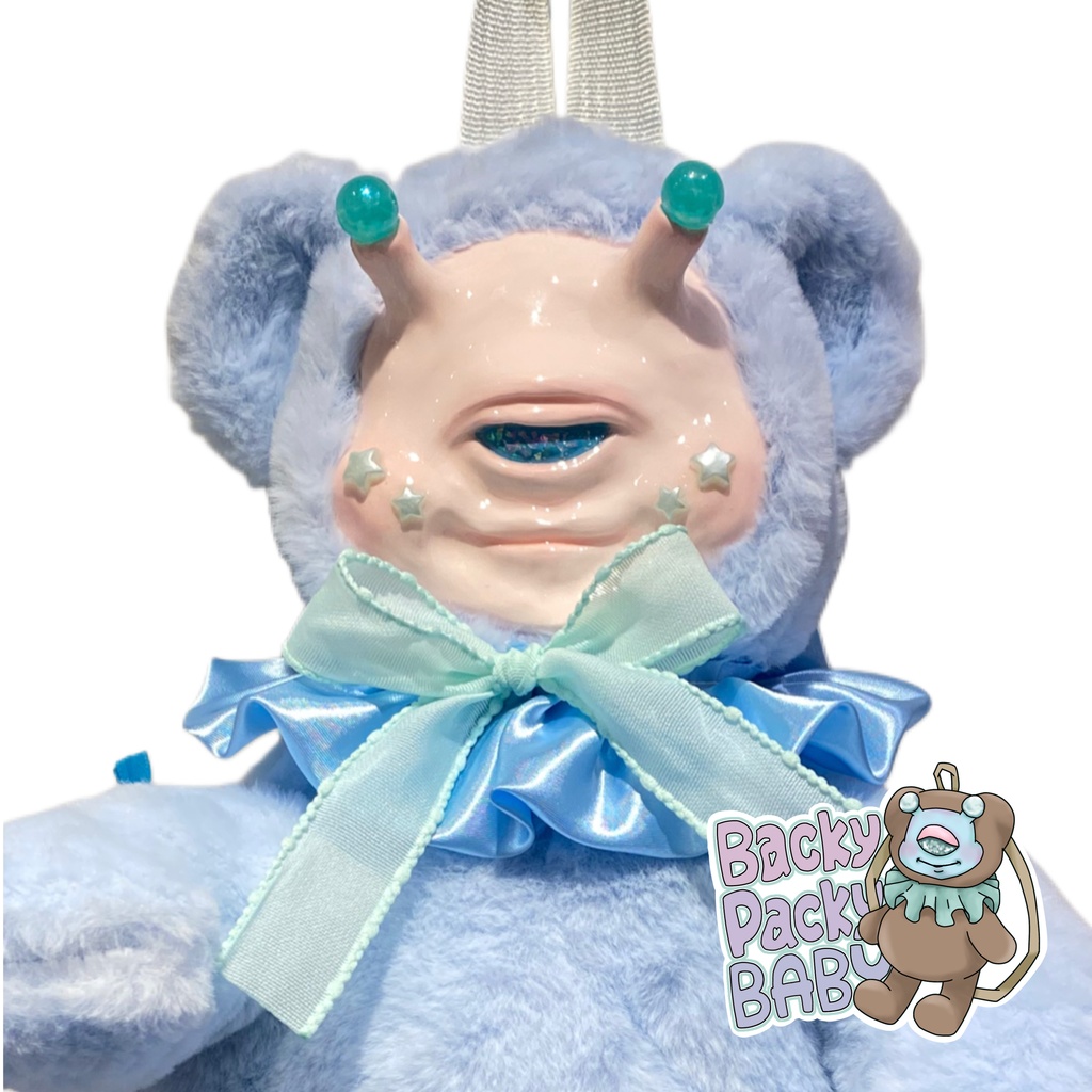Backy Packy Baby ブルー×ライトスキン