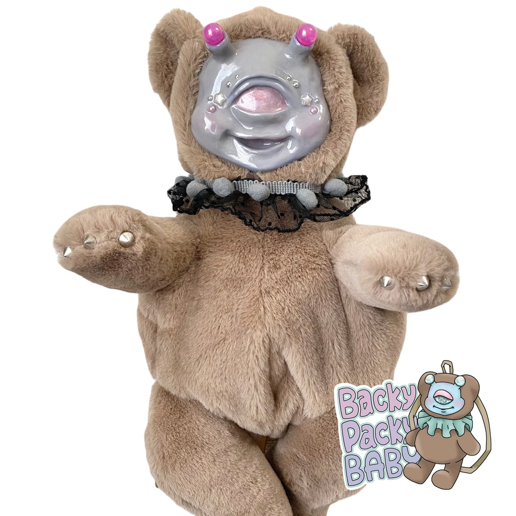 Backy Packy Baby ブラウン×グレー