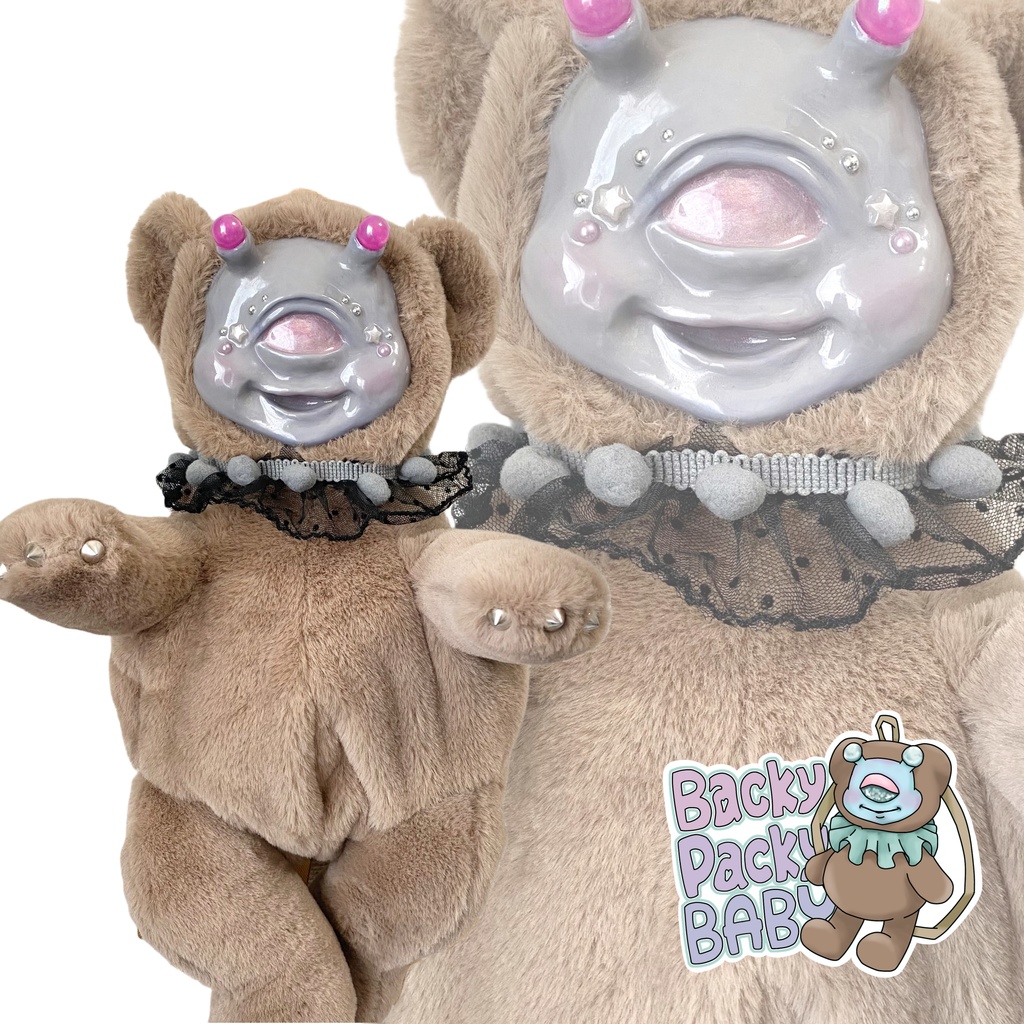 Backy Packy Baby ブラウン×グレー