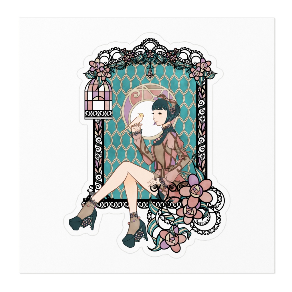 ステッカー(ホワイト/クリア)