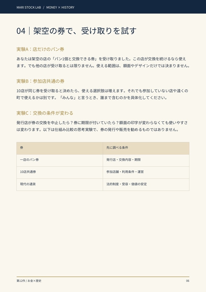 紙のお金はなぜ価値がある?|引換券・信用・購買力のミニ教材