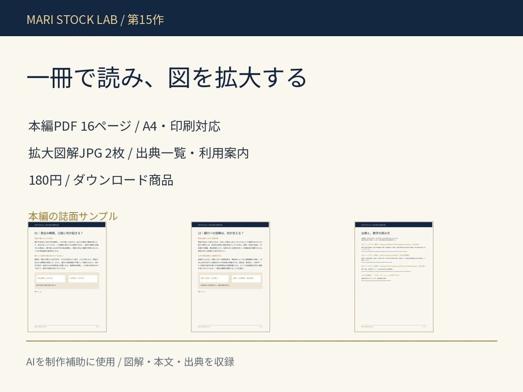 銀行がお金をつくるって本当?|信用創造と返済の仕組み【図解解説PDF】